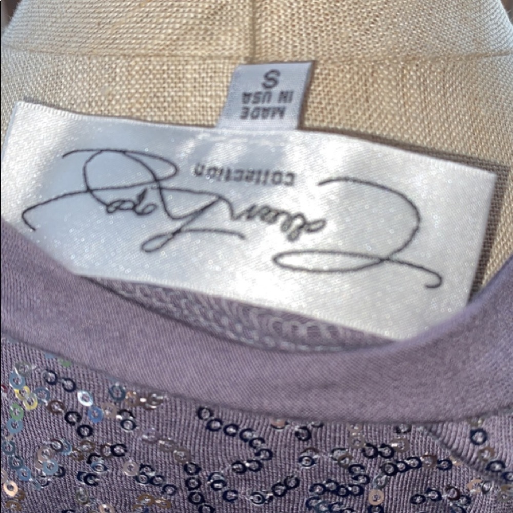 Sequined gray sweater - Picture 3 of 4